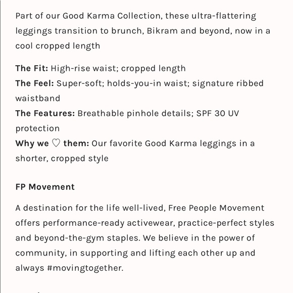 Free People Movement Good Karma Shanti cropped leggings - Picture 15 of 16
